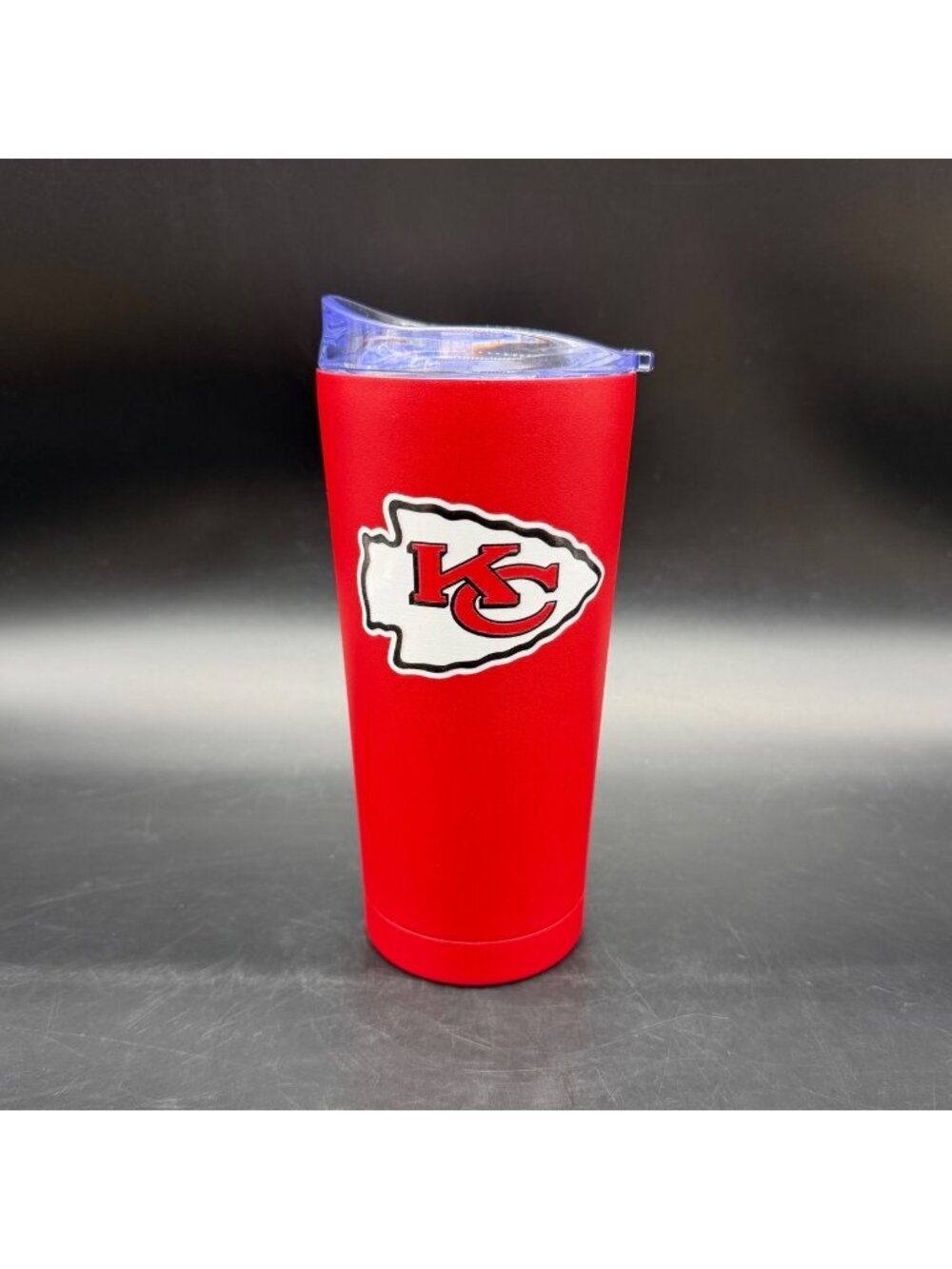 Kansas City Chiefs 20oz Red Stainless Steel Insulated Tumbler Clear Slide Lid